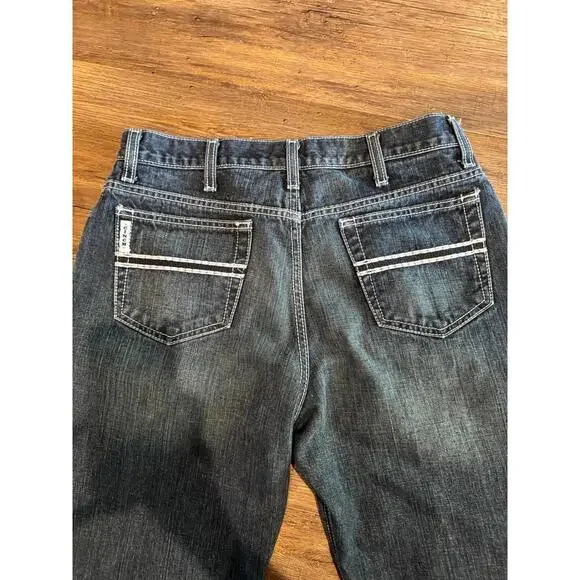 Cinch Men's White Label Dark Wash Relaxed Fit Straight Leg Jeans Sz 31 x 32 - Picture 8 of 9